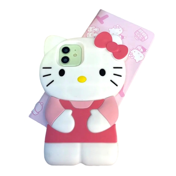 Hello Kitty, 3D Stereoscopic Durable Protective iPhone Case Cover - Picture 5 of 5